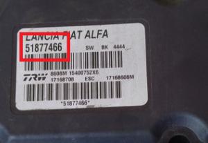 Lancia - Delta 3 vanaf 2008 ABS reparatie